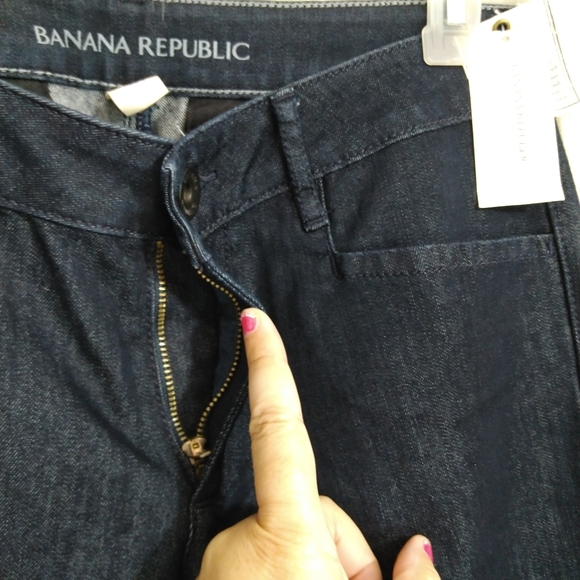Banana Republic Blue Denim straight Leg Jeans Size 26 - Picture 9 of 15